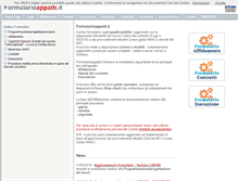 Tablet Screenshot of formularioappalti.it